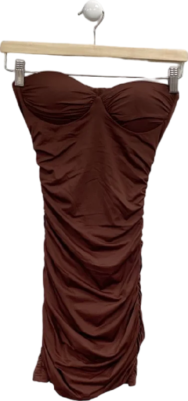 Babyboo Chocolate Aisha Mini Dress UK XS Trendy Bodycon Mini Dress