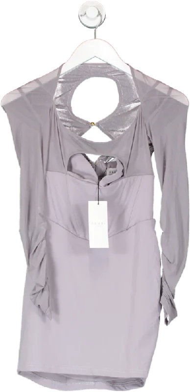 Club L Purple This Moment High Neck Cut Out Mini Dress With Mesh Sleeves UK 8 Fashionable Summer Mini Dress Club L Purple This Moment High Neck Cut Out Mini Dress With Mesh Sleeves UK 8 Fashionable Summer Mini Dress