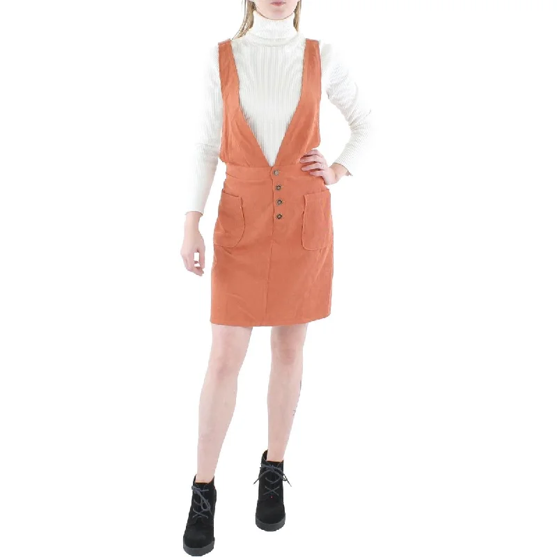 Kingston Grey Womens Juniors Jumper Corduroy Mini Dress Stylish Short Sleeve Mini Dress Kingston Grey Womens Juniors Jumper Corduroy Mini Dress Stylish Short Sleeve Mini Dress