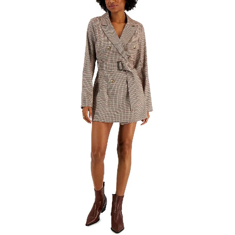 Kit & Sky Womens Juniors Houndstooth Office Mini Dress Fashionable Summer Mini Dress Kit & Sky Womens Juniors Houndstooth Office Mini Dress Fashionable Summer Mini Dress