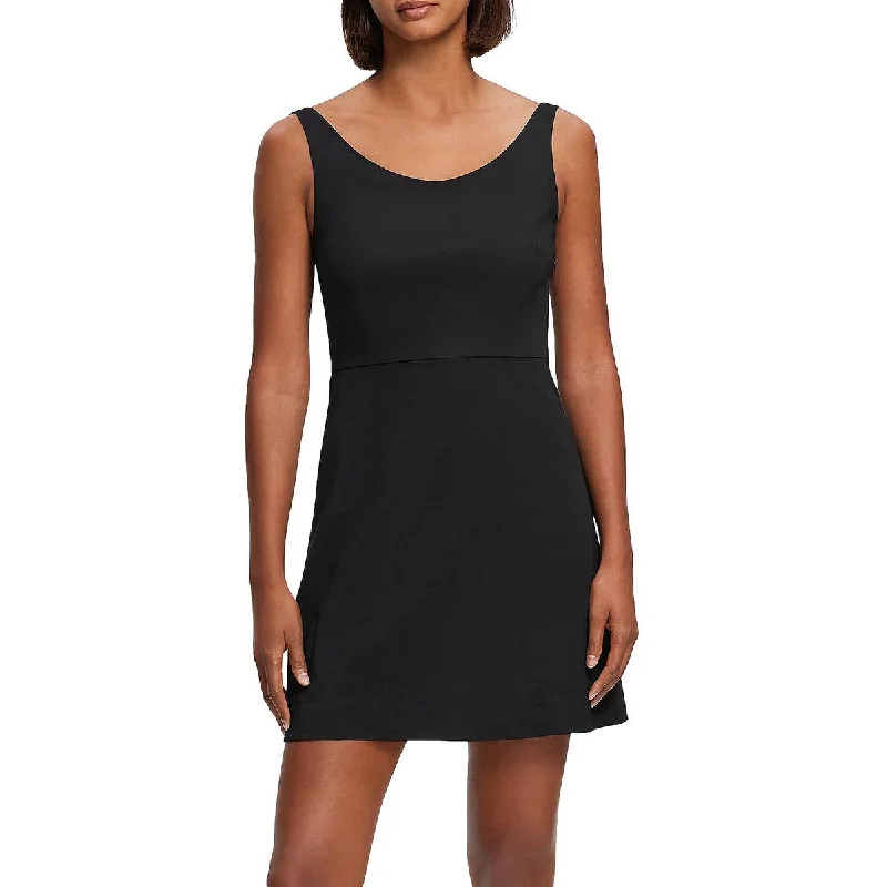 Theory Womens Daytime Short Mini Dress Chic Sleeveless Mini Dress