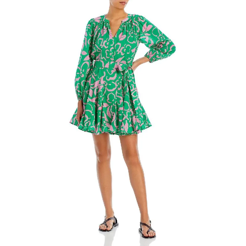 VELVET BY GRAHAM & SPENCER Womens Cotton Short Mini Dress Fashionable Mini Dress with Pockets VELVET BY GRAHAM & SPENCER Womens Cotton Short Mini Dress Fashionable Mini Dress with Pockets