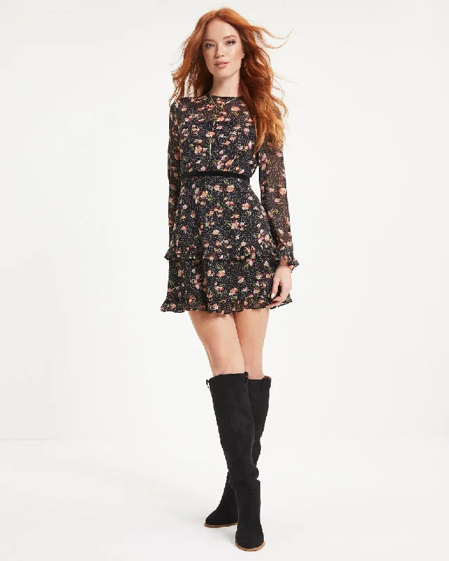 Genesis Floral Tiered Mini Dress