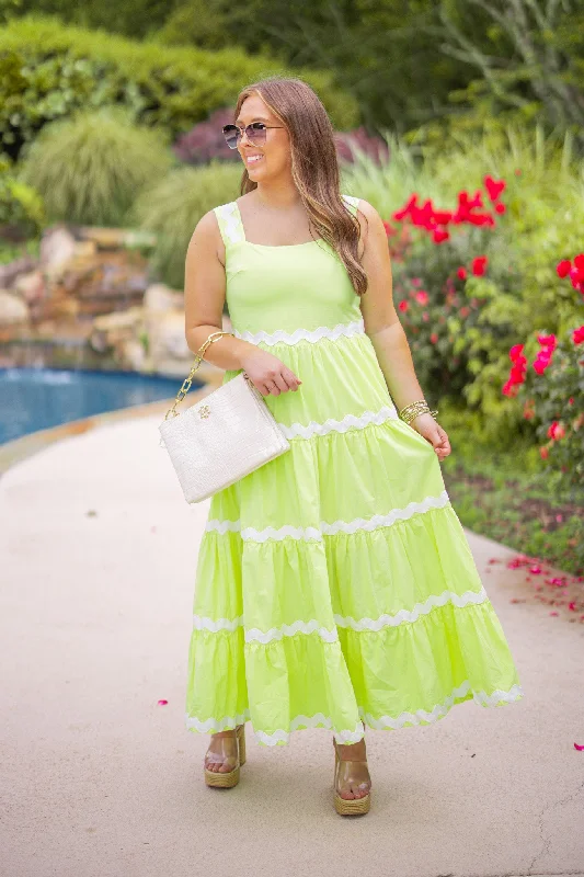 Summer Squeeze Lime Midi Dress