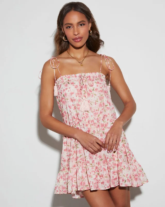 Lucianna Floral Babydoll Mini Dress