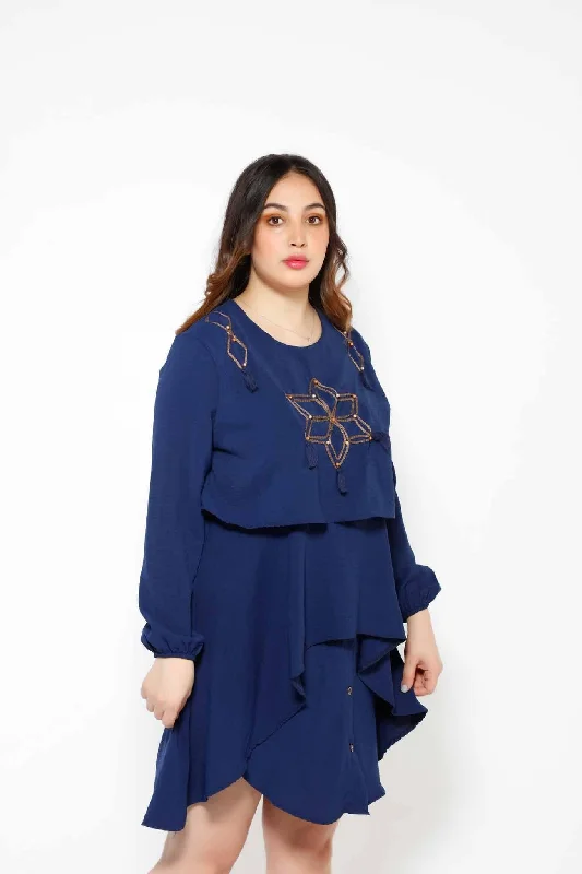 STAR LANTERN1 MIDI DRESS 5002 Stylish Vintage Midi Dress