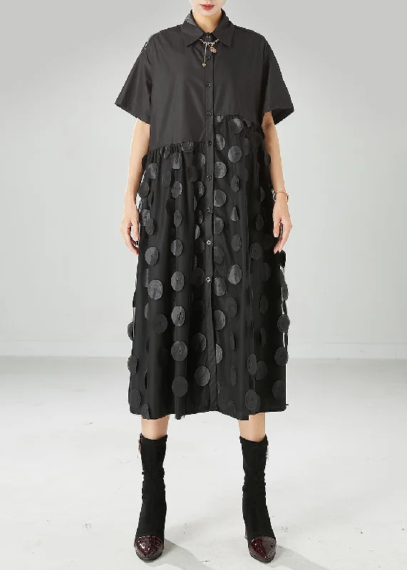 Bohemian Black Peter Pan Collar Tulle Patchwork Cotton Maxi Dresses Summer Trendy Off-Shoulder Ruffle Maxi Dress Bohemian Black Peter Pan Collar Tulle Patchwork Cotton Maxi Dresses Summer Trendy Off-Shoulder Ruffle Maxi Dress