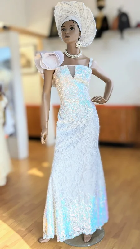 Dupsie's Razi White African Lace Maxi Dress-DPXALTS5 Comfortable Fit-and-Flare Maxi Dress Dupsie's Razi White African Lace Maxi Dress-DPXALTS5 Comfortable Fit-and-Flare Maxi Dress