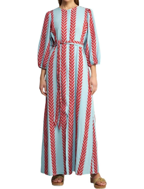 Aphrodite Maxi Dress In Blue