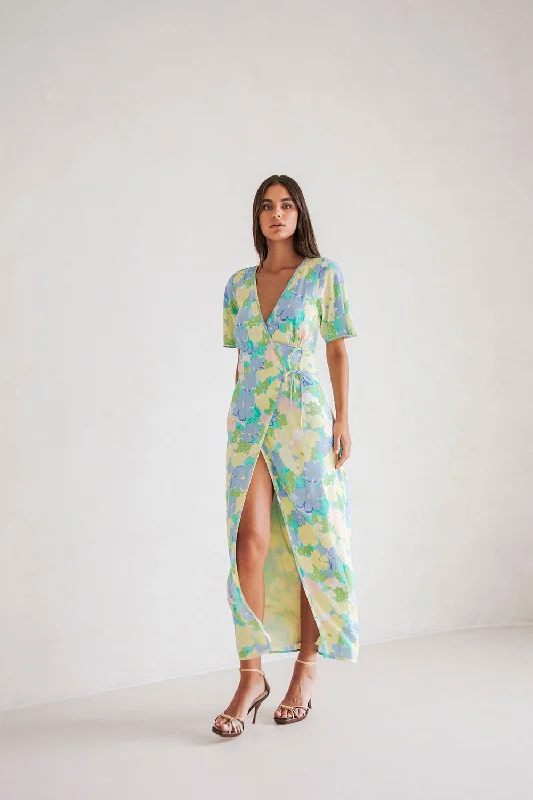 Aquitaine Wrap Dress - Floral Dream