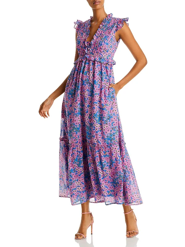 Constance Womens Floral Long Maxi Dress