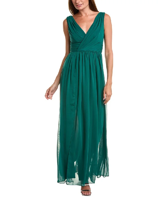 Dessy Collection Draped Maxi Dress