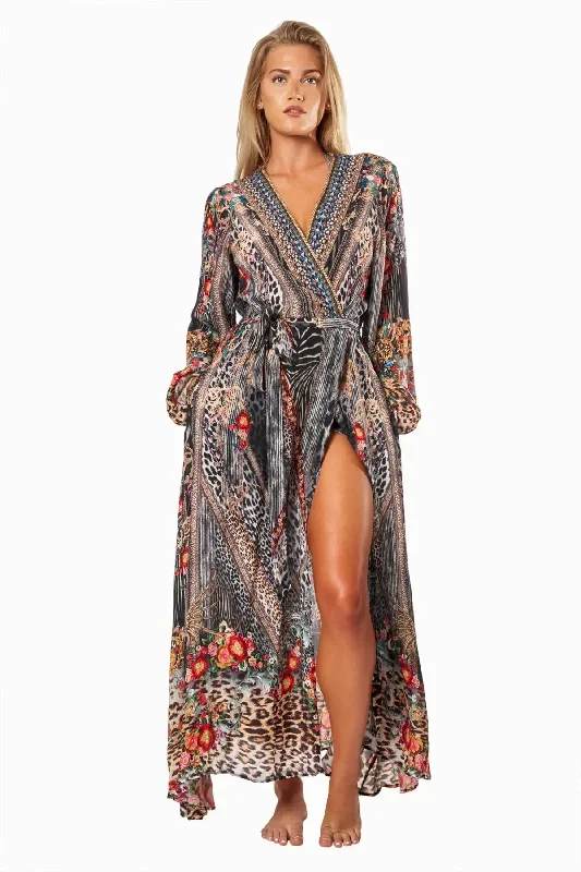 Eclectic Jungle Women's Maxi Wrap Dresses