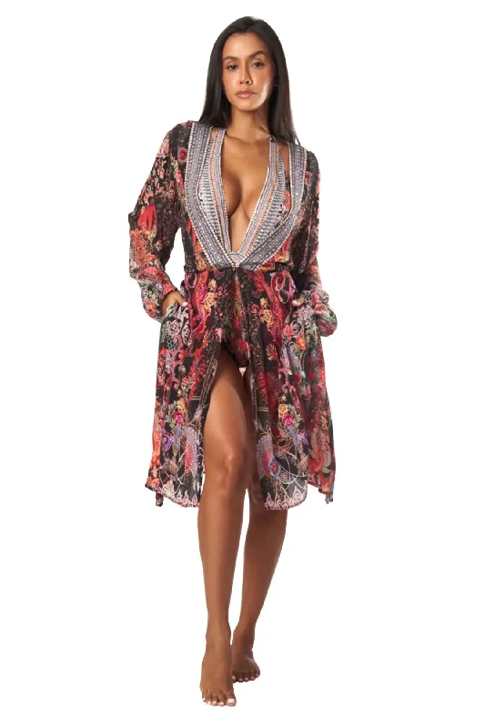 Forest Festival Women's Midi Wrap Dresses