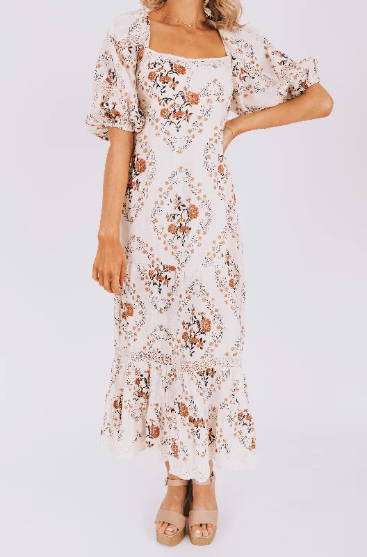 FREE PEOPLE - All The Attitude Printed Maxi Dress