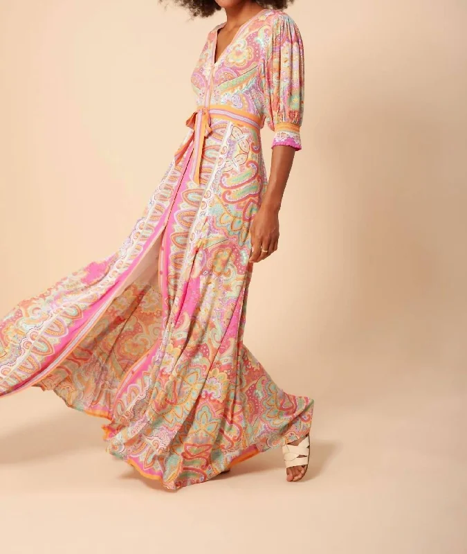 Goya Maxi Dress In Pink