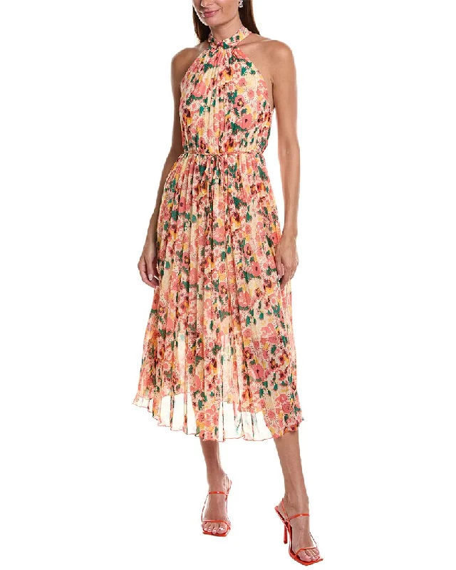 JL LUXE Pleated Maxi Dress