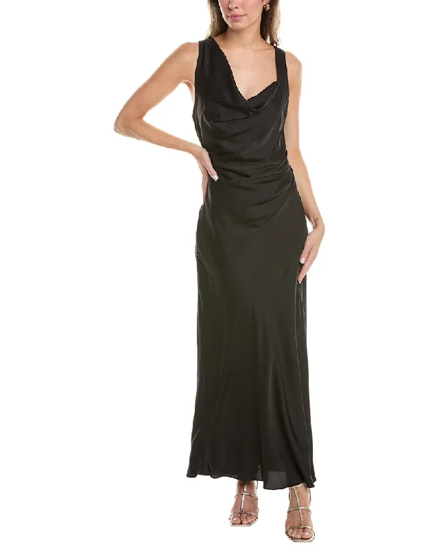 Maggy London Cowl Neck Maxi Dress