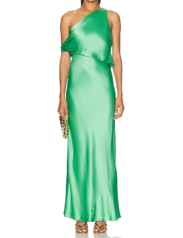 Naomi Maxi Dress In Seaweed