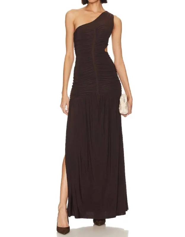 Samsara Maxi Dress In Espresso