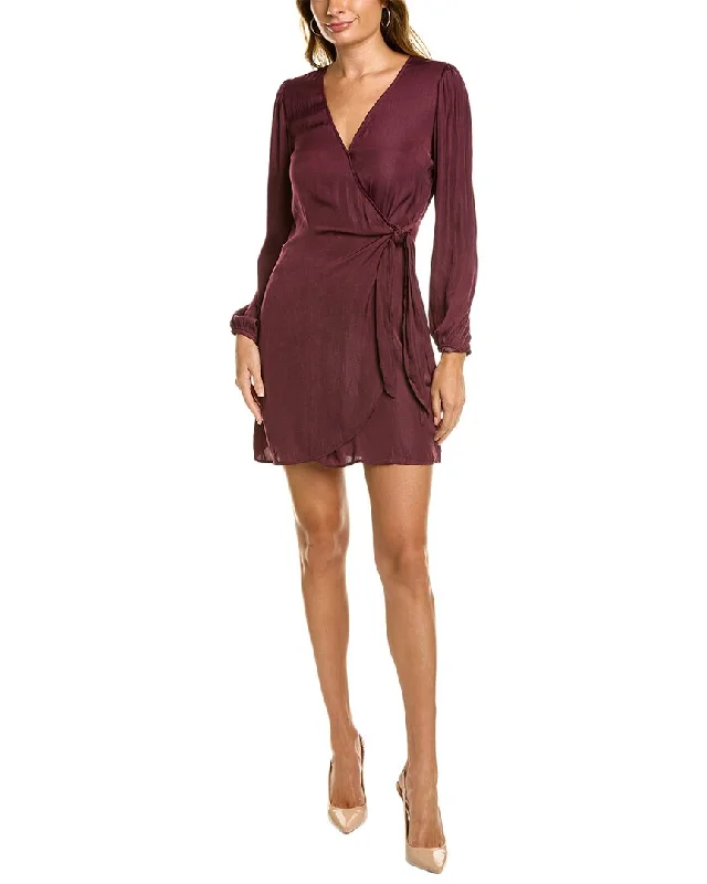 Socialite Satin Wrap Dress