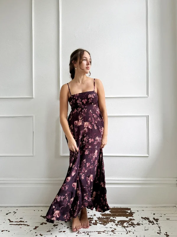 Floral Maxi Dress w/ Smocked Bodice