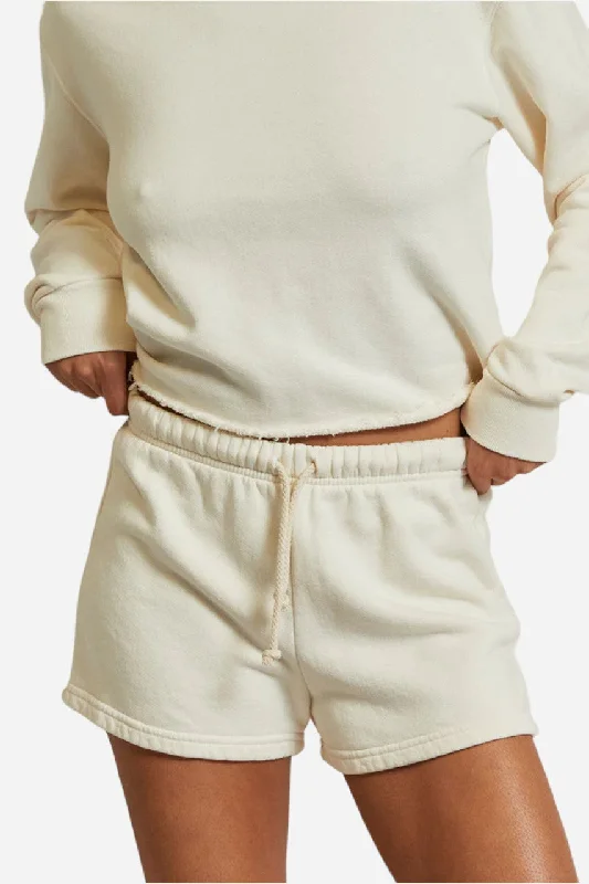 Perfect White Tee Aruba Fleece Sweatshorts in Bright Ivory Embroidered Appliqued Beaded Perfect White Tee Aruba Fleece Sweatshorts in Bright Ivory Embroidered Appliqued Beaded