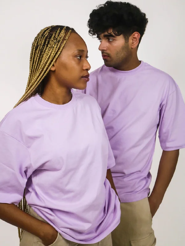 Lavender Mauve Oversized 100% Cotton Solid Unisex T-Shirt Jersey Fabric Tulle Fabric Batik Fabric Lavender Mauve Oversized 100% Cotton Solid Unisex T-Shirt Jersey Fabric Tulle Fabric Batik Fabric