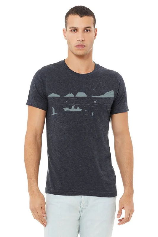 Bay Bounty T-Shirt - Unisex Heather Navy