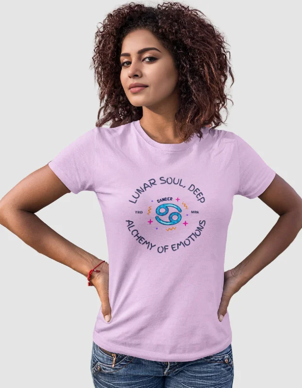 Cancer Women's Alchemy Of Emotions Funky T-Shirt Wool Fabric Cashmere Fabric Tweed Fabric Cancer Women's Alchemy Of Emotions Funky T-Shirt Wool Fabric Cashmere Fabric Tweed Fabric