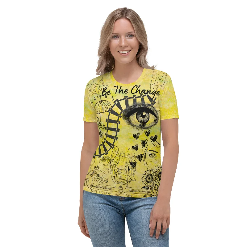Be the change Women's T-shirt Lace Blend Ribbed Blend Corduroy Blend