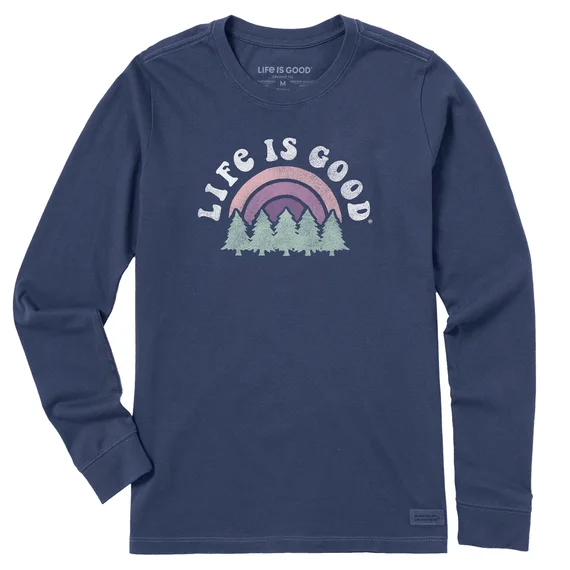 Women's Rainbow Forest Long Sleeve Crusher-lite Tee