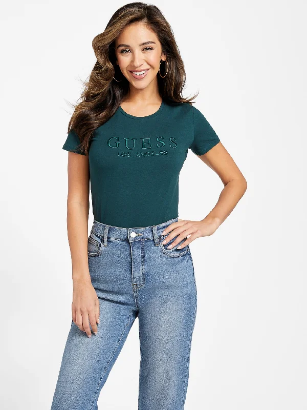 Lizza Embroidered Logo Tee