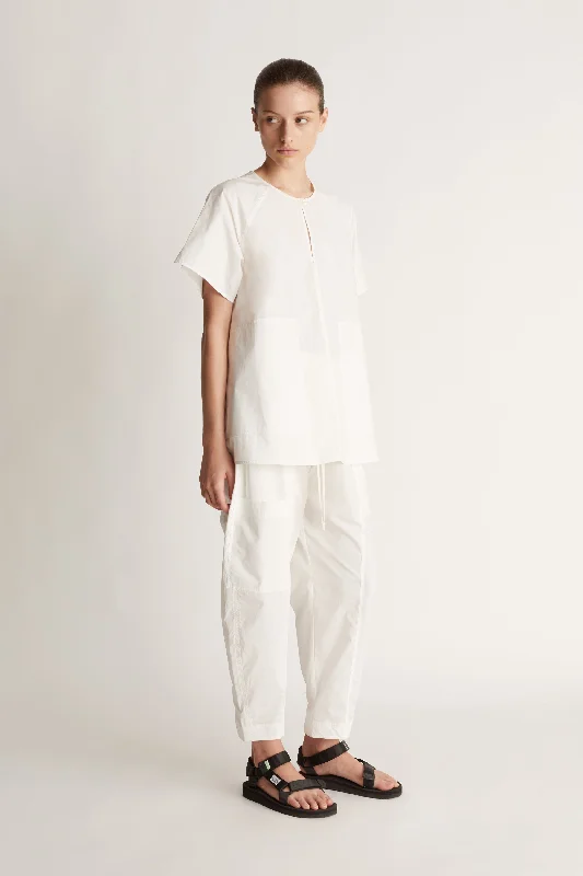 LM Poplin Tee Collared Crew Neck Turtle Neck