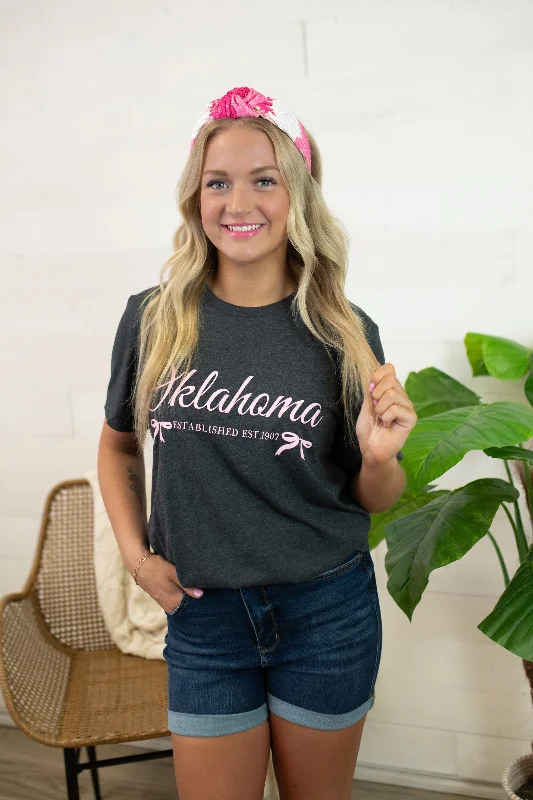 Pink Bow Oklahoma Graphic Tee