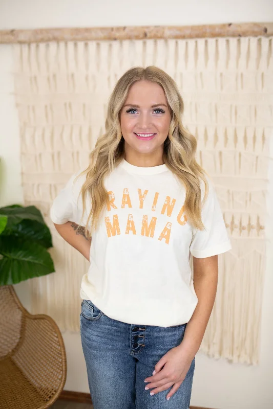 Praying Mama Graphic Tee-Cream