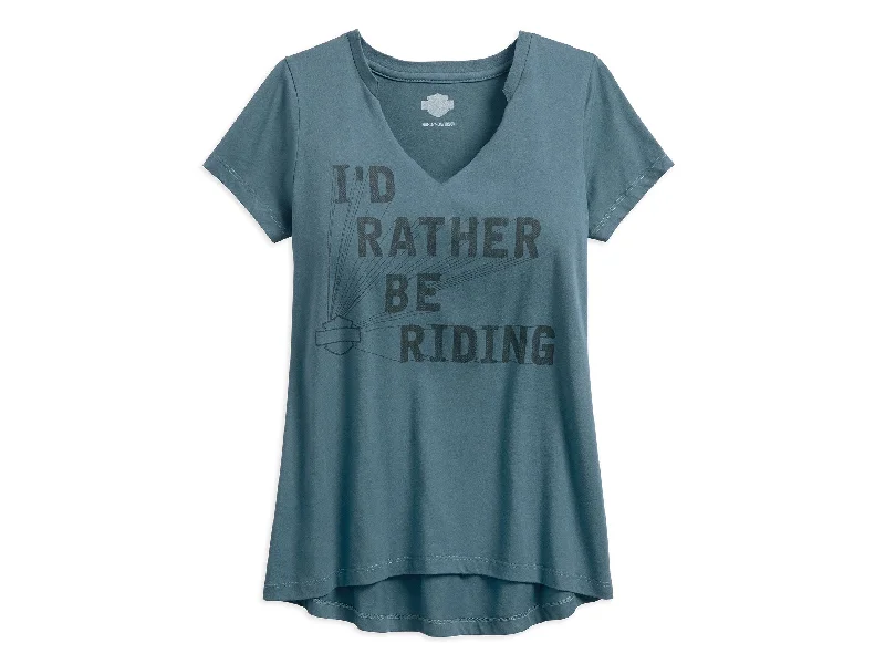Rather Be Riding Tee - 96043-18VW Mesh Fabric Canvas Fabric Denim Fabric