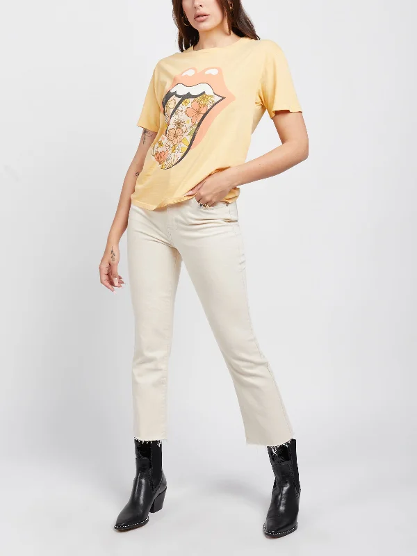 Rolling Stones Flower Tongue Boyfriend Tee