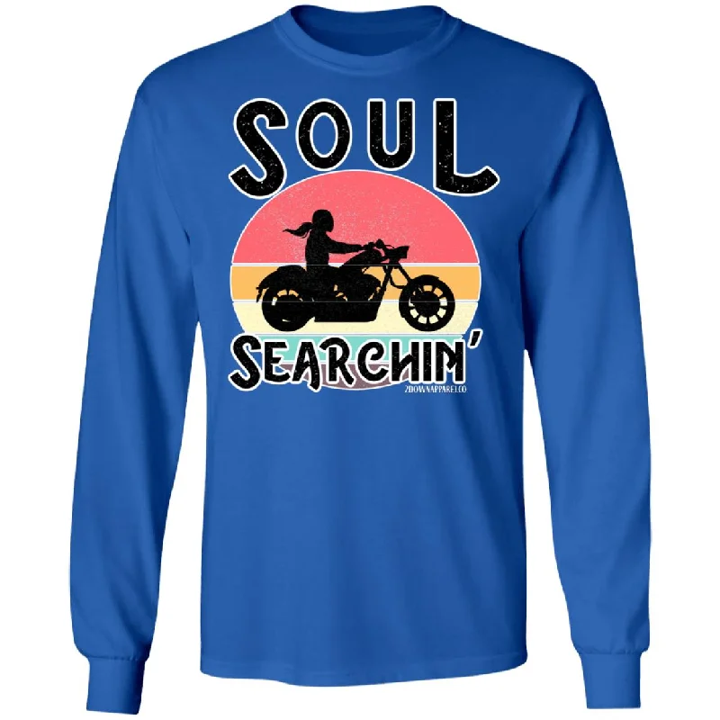 Soul Searchin' Vintage Sunset LS Ultra Cotton T-Shirt Cotton Fabric Linen Fabric Terry Fabric Soul Searchin' Vintage Sunset LS Ultra Cotton T-Shirt Cotton Fabric Linen Fabric Terry Fabric
