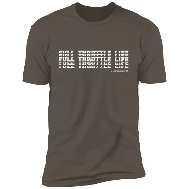 Stacked Full Throttle Life Premium Short Sleeve T-Shirt Chenille Fabric Brocade Fabric Lace Fabric Stacked Full Throttle Life Premium Short Sleeve T-Shirt Chenille Fabric Brocade Fabric Lace Fabric