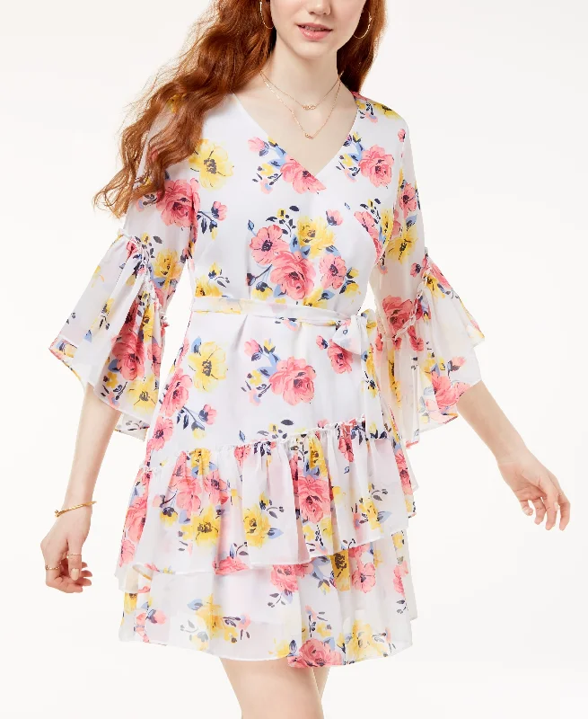 The Edit By Seventeen Juniors Printed Wrap Dress