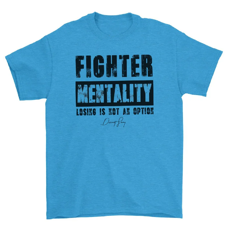 Unisex Fighter Mentality - Losing Is Not An Option Short Sleeve T-shirt Fleece Fabric Down Fabric Feather Fabric Unisex Fighter Mentality - Losing Is Not An Option Short Sleeve T-shirt Fleece Fabric Down Fabric Feather Fabric