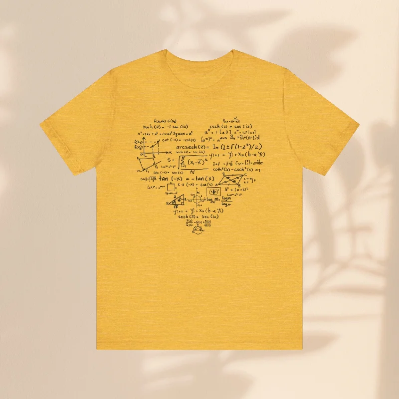 Unisex Jersey Short Sleeve Tee - Math Heart