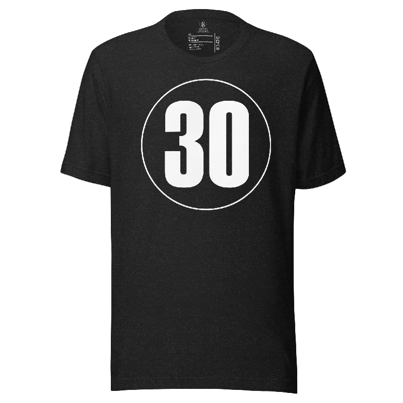 Unisex t-shirt: White on Black 30