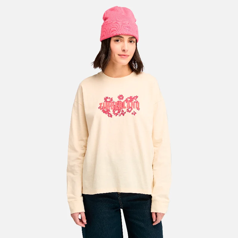 Women's Slub Long-Sleeve Graphic T-Shirt