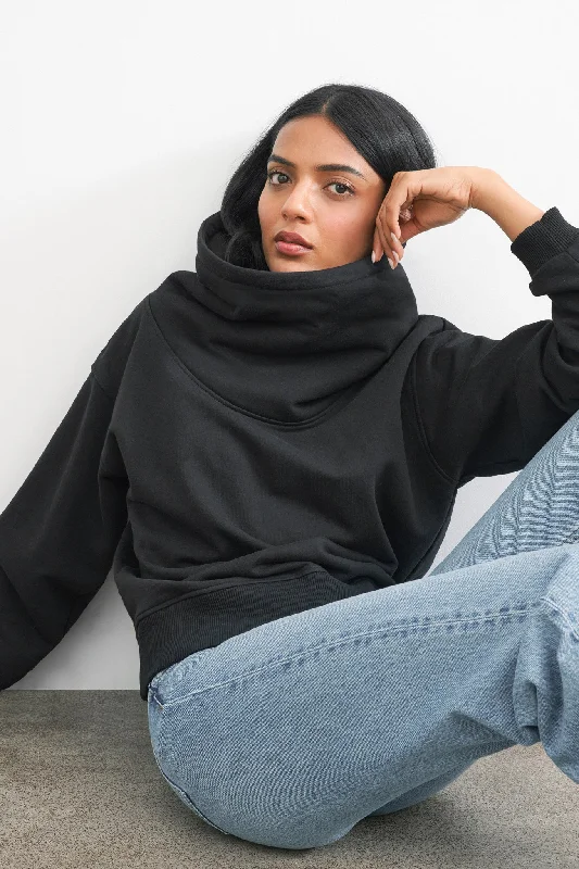 Abingdon Sweatshirt Hoodie with Color Block Contrast Stylish