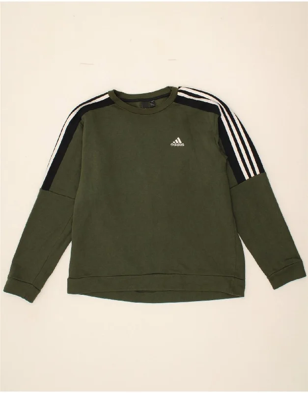 ADIDAS Mens Sweatshirt Jumper Medium Khaki Cotton