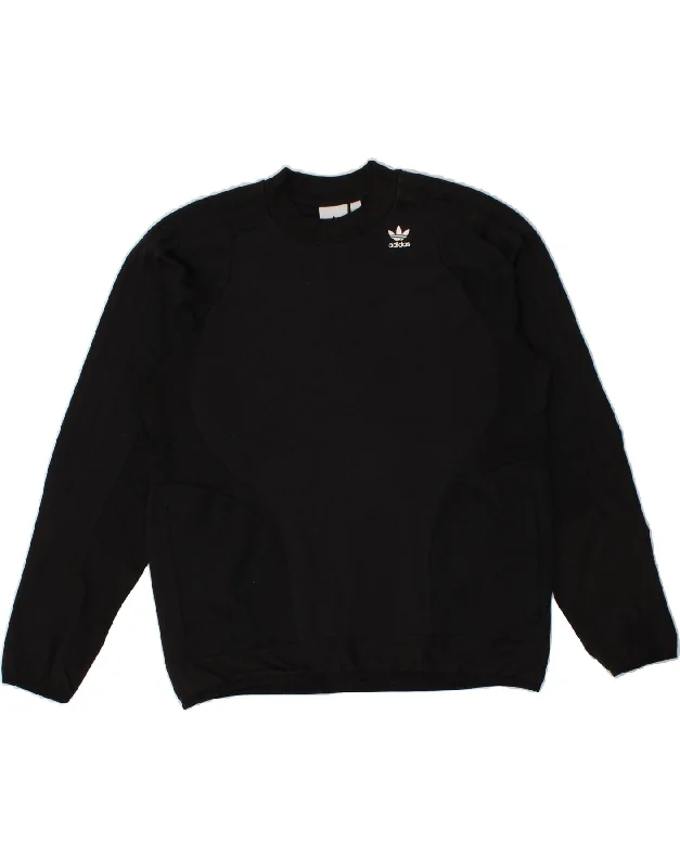 ADIDAS Mens Sweatshirt Jumper Small Black Cotton Hoodie with Toggle Buttons Decorative Unique ADIDAS Mens Sweatshirt Jumper Small Black Cotton Hoodie with Toggle Buttons Decorative Unique