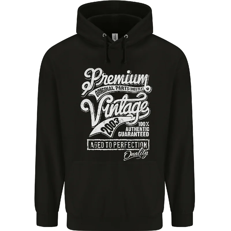 Aged to Perfection Vintage 21st Birthday 2003 Mens 80% Cotton Hoodie Hoodie with Hem Drawcord Adjustable Customizable Aged to Perfection Vintage 21st Birthday 2003 Mens 80% Cotton Hoodie Hoodie with Hem Drawcord Adjustable Customizable