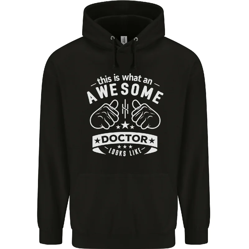 An Awesome Doctor Looks Like GP Funny Mens 80% Cotton Hoodie